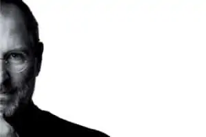Steve jobs with white background