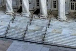 Courthouse front steps