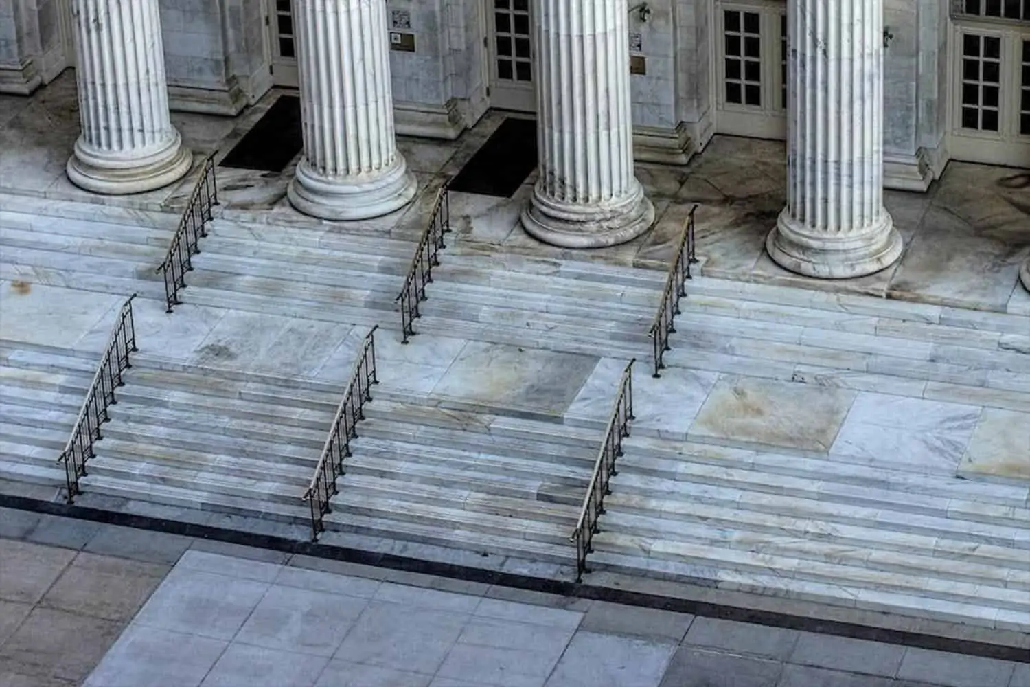 Courthouse front steps