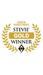 Stevie gold winner badge