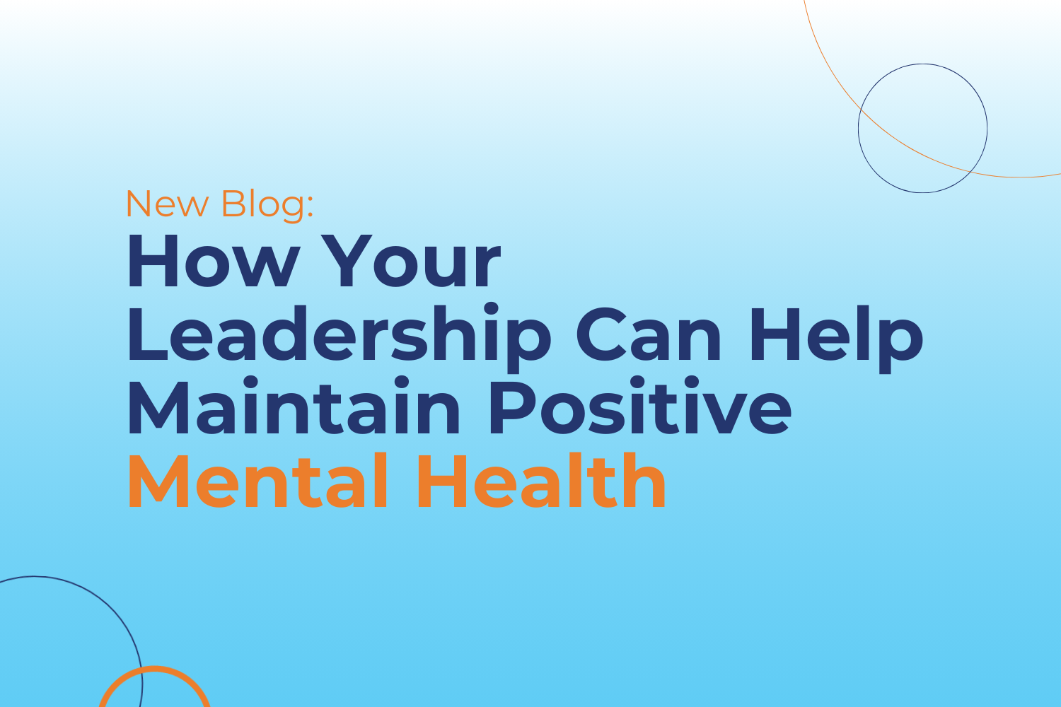 Mental Health in leadership