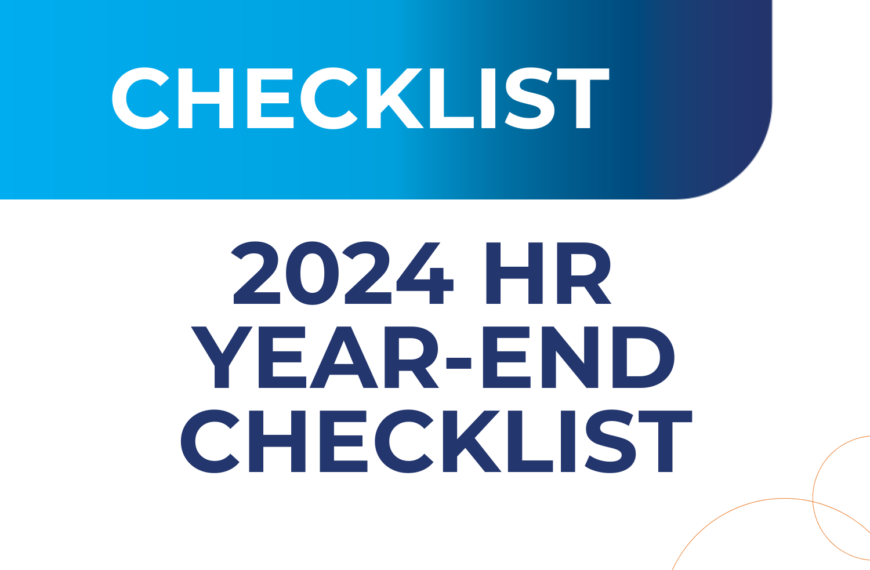 HR Year-End Checklist